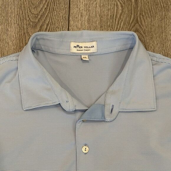 Peter Millar Summer Comfort Golf Polo Mens XXL Waste Management TPC Scottsdale - Picture 1 of 7